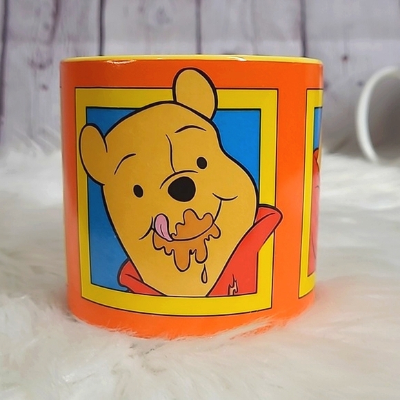 Vintage 90s Disney Winnie-the-Pooh Bundle of Three Mugs Coffee Cup Collectible - Picture 4 of 16